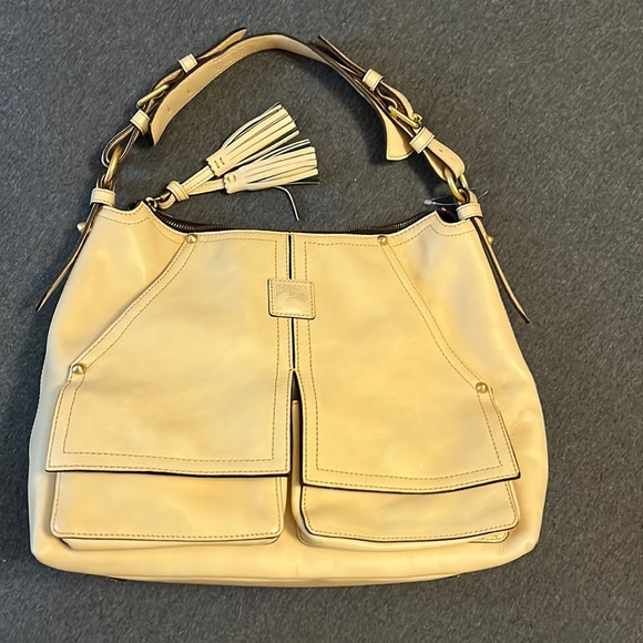 Dooney & Bourke Bags Dooney Bourke Yellow Leather Shoulder Bag